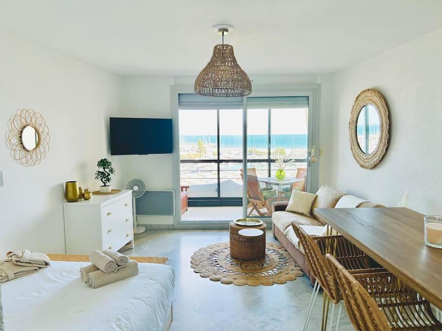 Studio Chic & Cosy Vue Mer, Clim, Parking ลา กร็องเดอ-ม็อต ภายนอก รูปภาพ