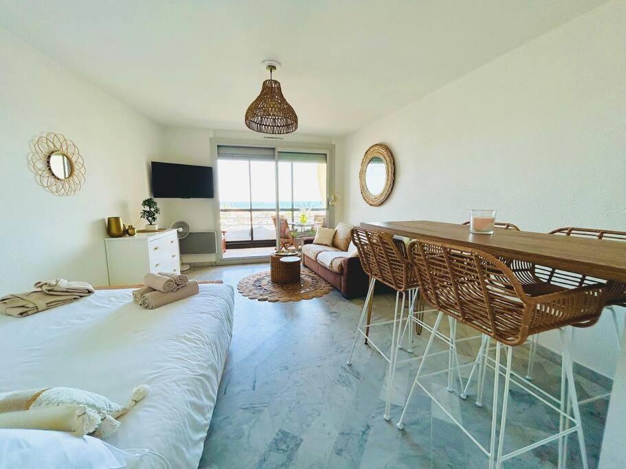 Studio Chic & Cosy Vue Mer, Clim, Parking ลา กร็องเดอ-ม็อต ภายนอก รูปภาพ